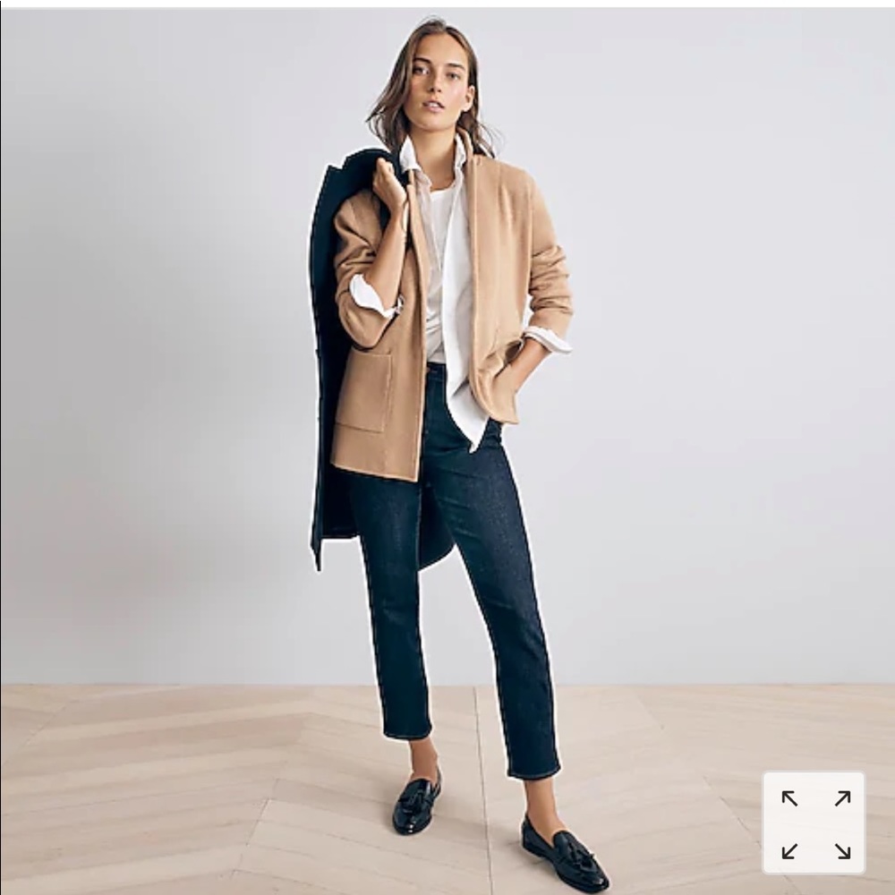 J. Crew Sophie open-front sweater-blazer